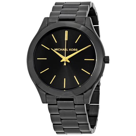 michael kors uhr slim runway|michael kors black dial watch.